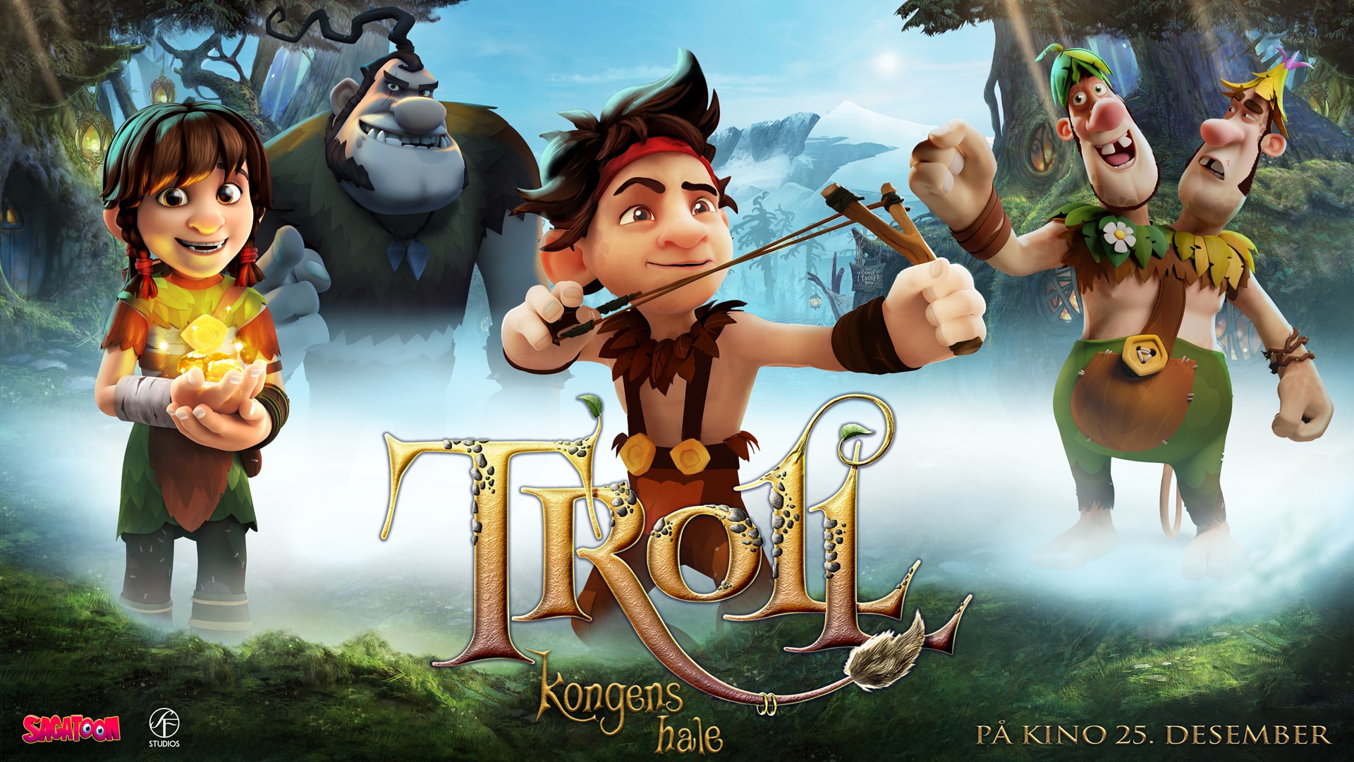 Trolls on the promotional poster for movie Troll kongens hale.